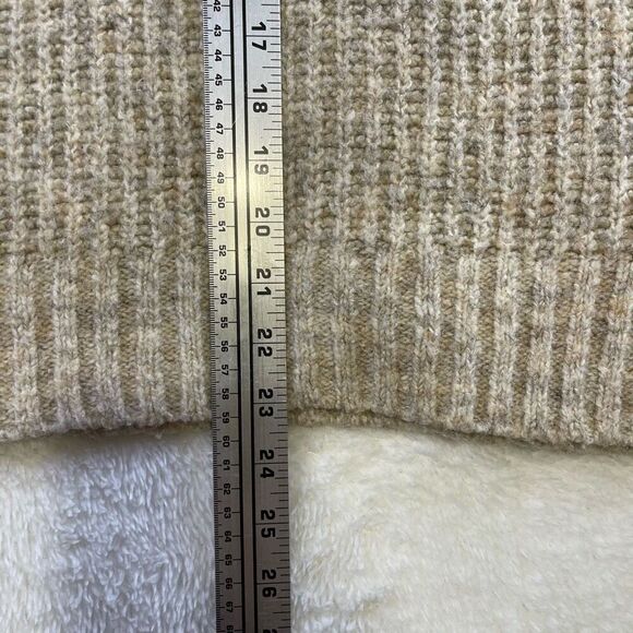 Sincerely Jules 1/2 Zip cropped knitted sweater Sz Medium Wool Cowl Turtleneck - Picture 10 of 13